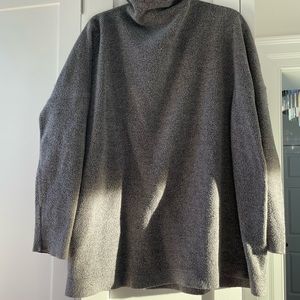 Free People Teddy Raw Neck ottoman slouchy Tunic